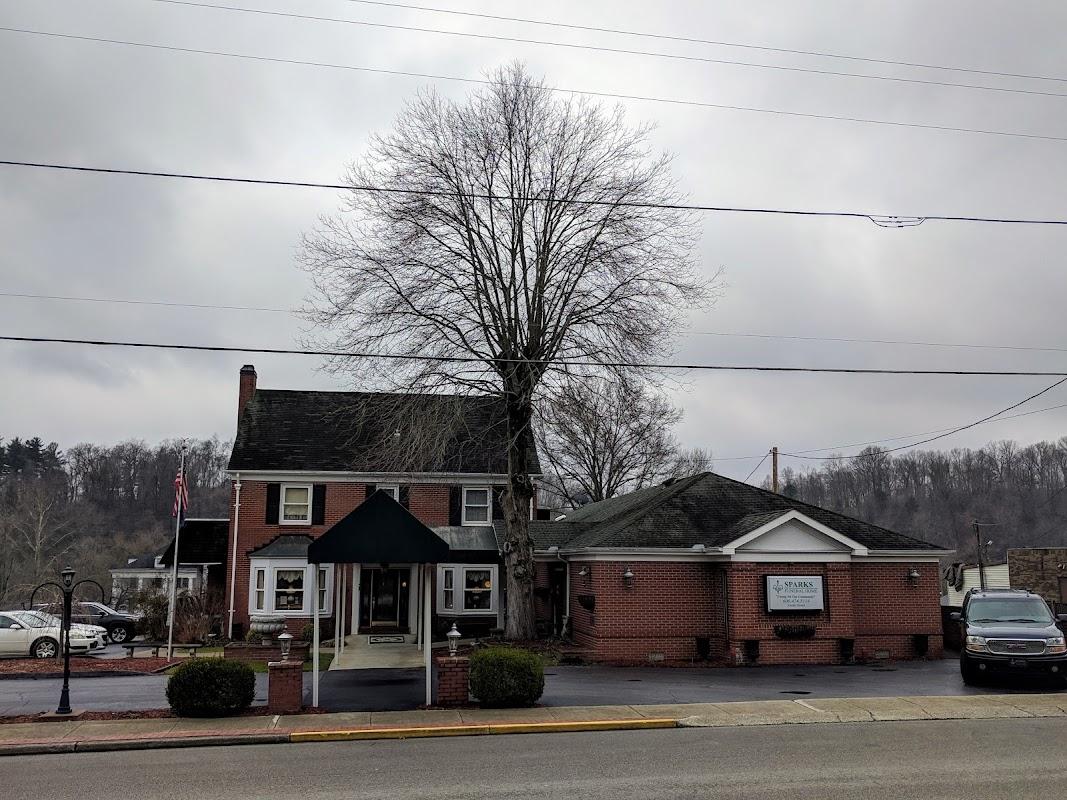 Sparks Funeral Home building in Grayson, Kentucky