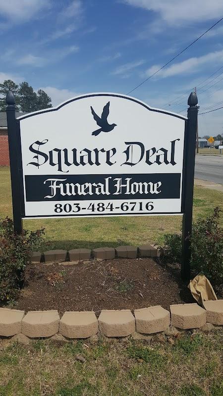 Square Deal Funeral Home building in Bishopville, South Carolina