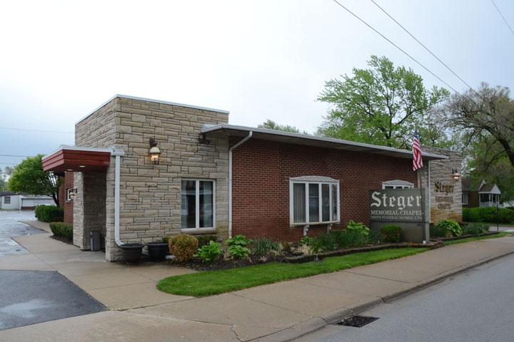 Steger Memorial Chapel building in Steger, Illinois