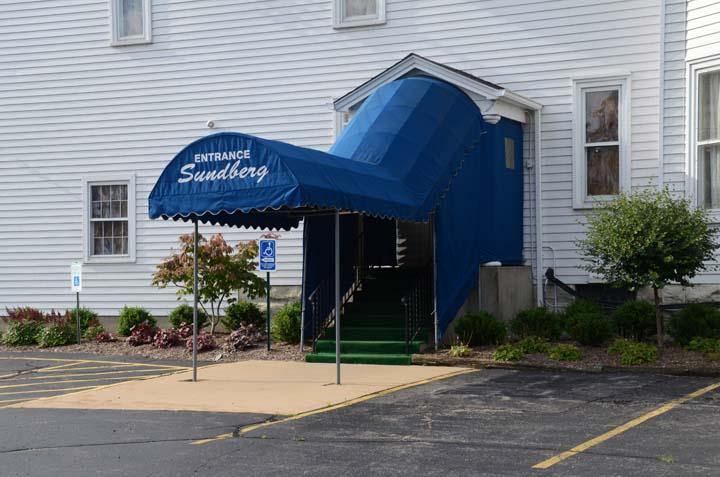 Sundberg Funeral Home building in Rockford, Illinois