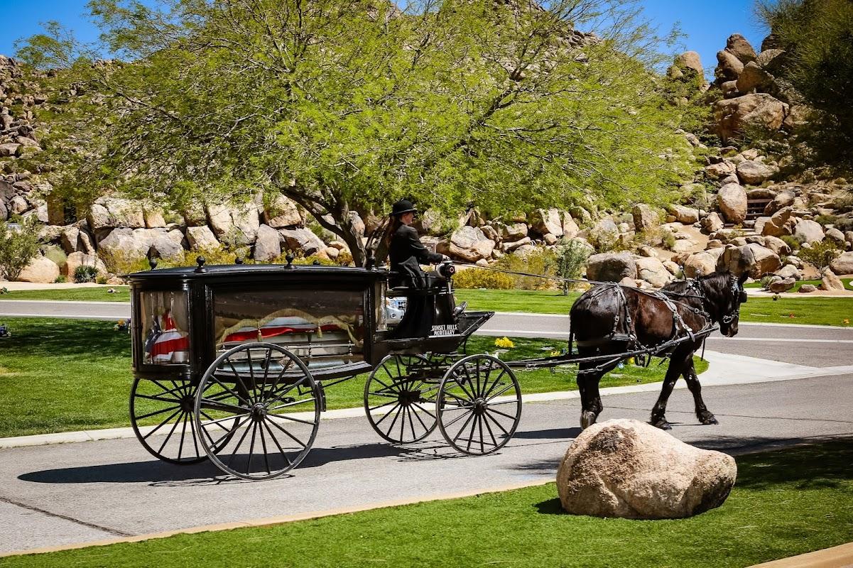 Sunset Hills Mortuary building in Apple Valley, California