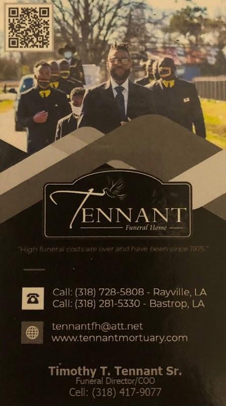 Tennant Funeral Home in Bastrop Louisiana