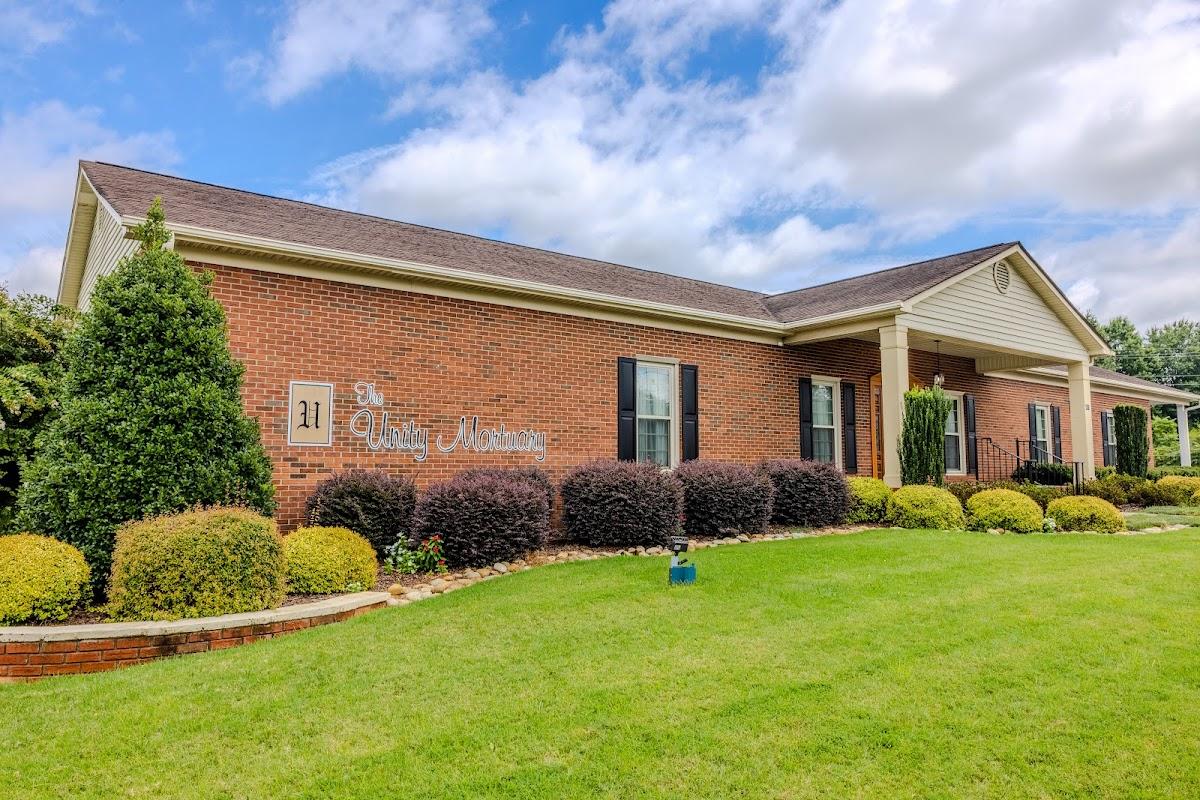 The Unity Mortuary building in Anderson, South Carolina