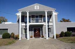 Tomblinson Funeral Home building in Sebree, Kentucky