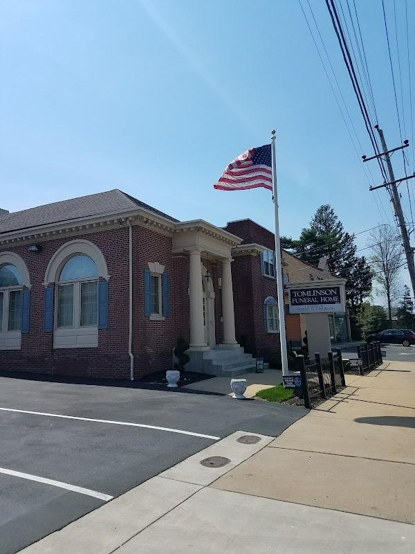 Tomlinson Funeral Home building in Bensalem, Pennsylvania