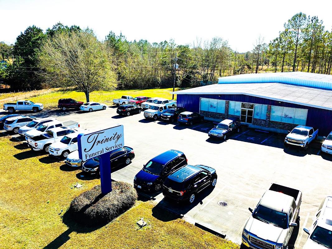 Trinity Funeral Services building in Lumberton, Mississippi
