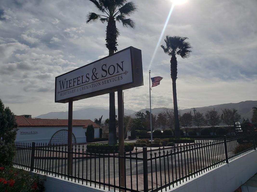 Wiefels & Son Funeral Home building in Banning, California