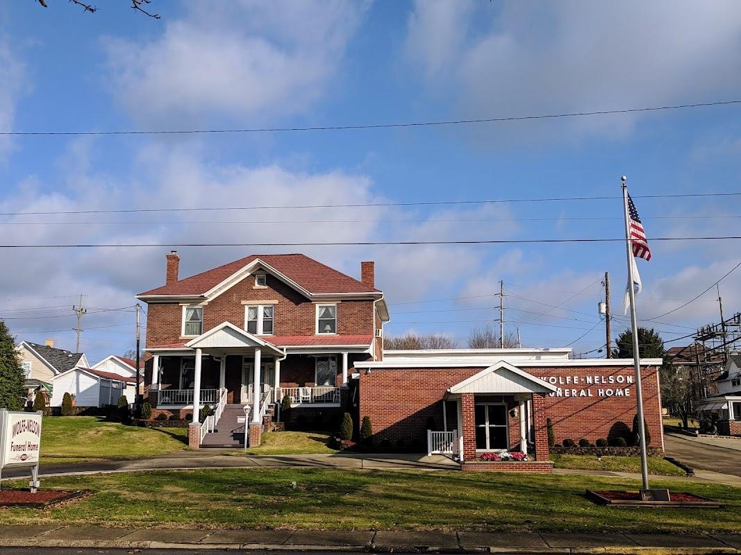 Wolfe-Nelson Funeral Home building in Sciotoville, Ohio