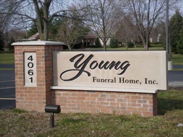 Young Colonial Chapel Funeral Home building in East China, Michigan